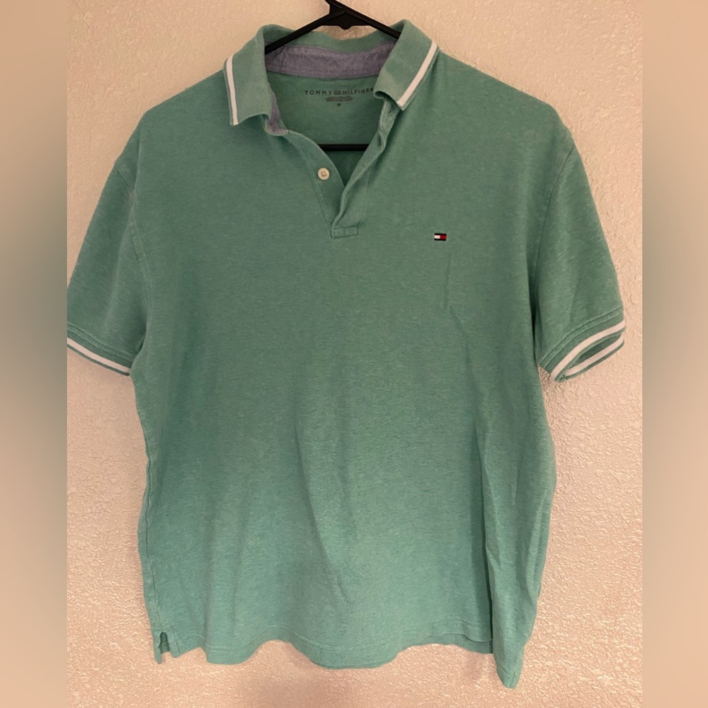 Tommy Hilfiger Mint Green Short Sleeve Polo